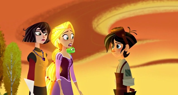 Rapunzel with Cassandra and Varian